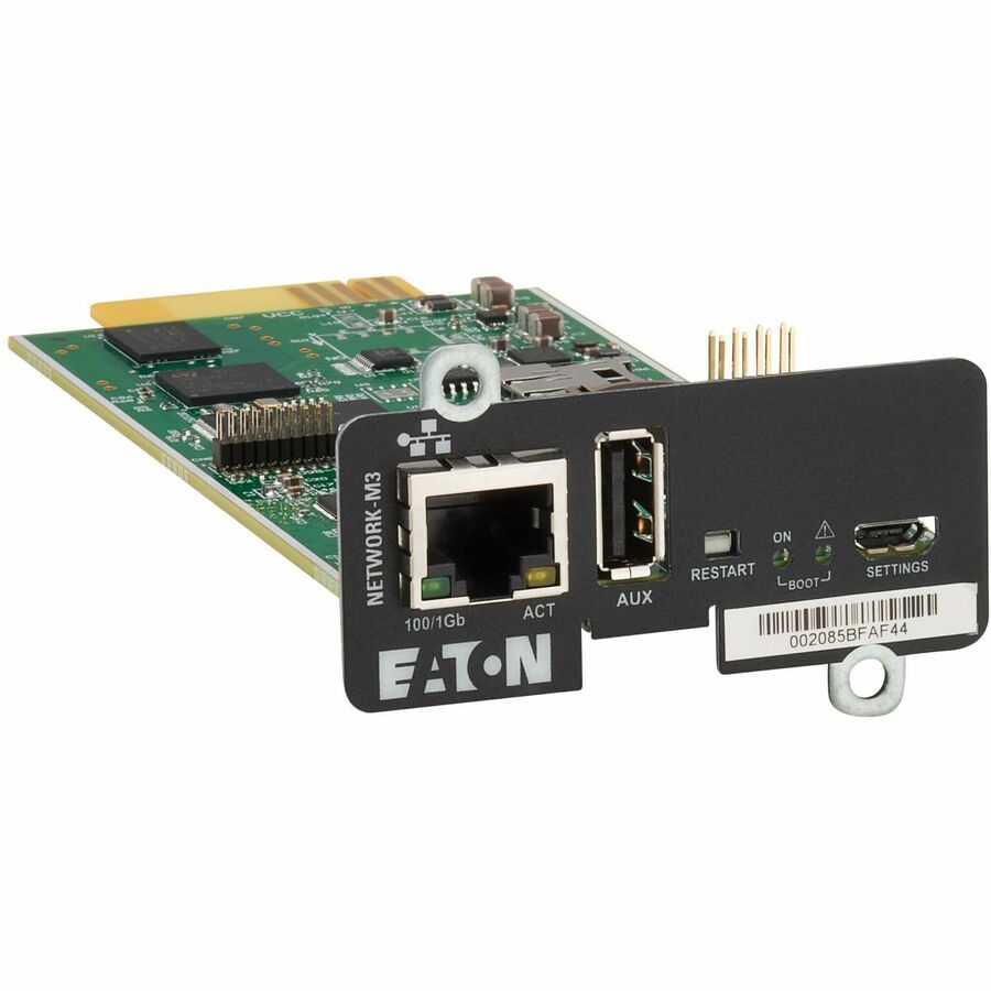 Eaton Cybersecure Gigabit NETWORK-M3 Card for UPS and PDU UL 2900-1 and IEC 62443-4-2 Certified