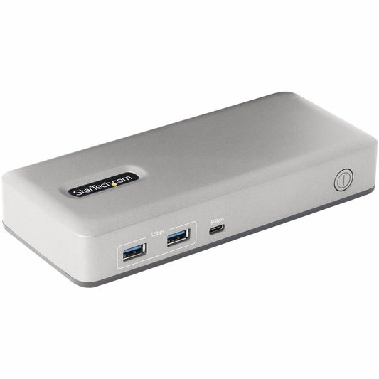 StarTech.com Dual-Monitor USB-C Docking Station DisplayPort & HDMI/VGA Multi Monitor Dock up to 4K 60Hz USB-C Dock 7x USB Hub 85W PD