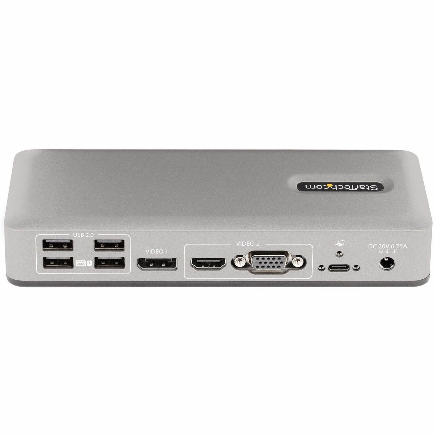 StarTech.com Dual-Monitor USB-C Docking Station DisplayPort & HDMI/VGA Multi Monitor Dock up to 4K 60Hz USB-C Dock 7x USB Hub 85W PD