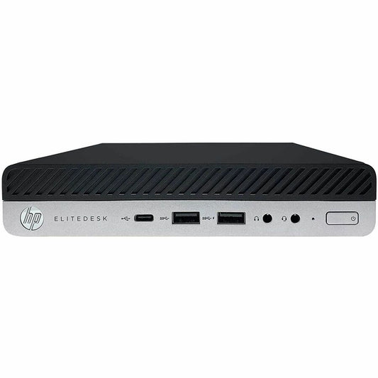 HP - Joy Systems EliteDesk 800 G4 Desktop Computer - Intel Core i5 8th Gen i5-8500T Hexa-core (6 Core) 2.10 GHz - 16 GB RAM DDR4 SDRAM - 256 GB SSD - Mini PC - Refurbished