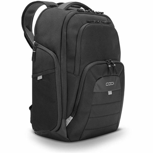 CODi Ferretti Pro Carrying Case (Backpack) for 17.6" Notebook Tablet Water Bottle - Black