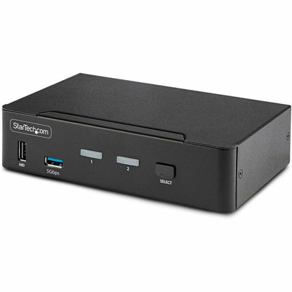 StarTech.com 2-Port DisplayPort 1.4 KVM Switch 8K 60Hz / 4K 144Hz 2x USB 3.0 Ports 4x USB 2.0 Ports Hotkey Switching TAA Compliant