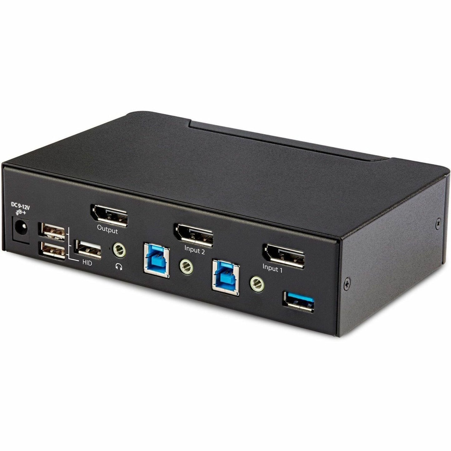 StarTech.com 2-Port DisplayPort 1.4 KVM Switch 8K 60Hz / 4K 144Hz 2x USB 3.0 Ports 4x USB 2.0 Ports Hotkey Switching TAA Compliant