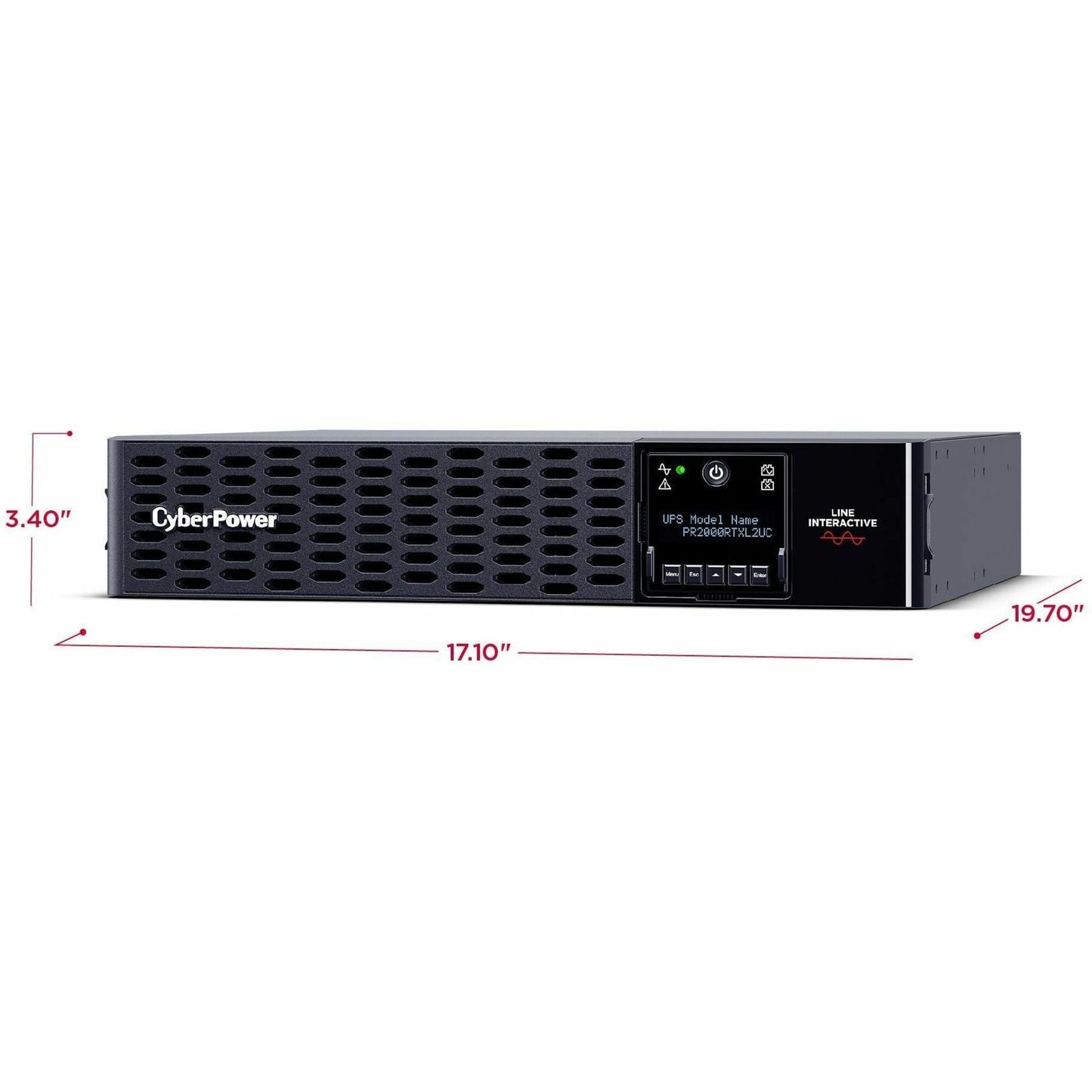 CyberPower Smart App Sinewave PR2000RTXL2UC 2000VA Rack/Tower UPS