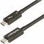 StarTech.com 3ft (1m) Thunderbolt 4 Cable 40Gbps 100W PD 4K/8K Video Intel-Certified Compatible w/Thunderbolt 3/USB 3.2/DisplayPort