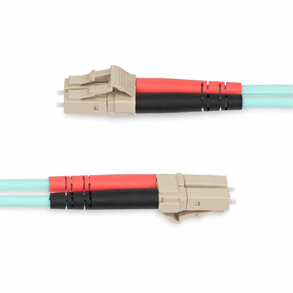 StarTech.com 25m (82ft) LC/UPC to LC/UPC OM4 Multimode Fiber Optic Cable 50/125&micro;m LOMMF/VCSEL Zipcord Fiber 100G LSZH Fiber Patch Cord