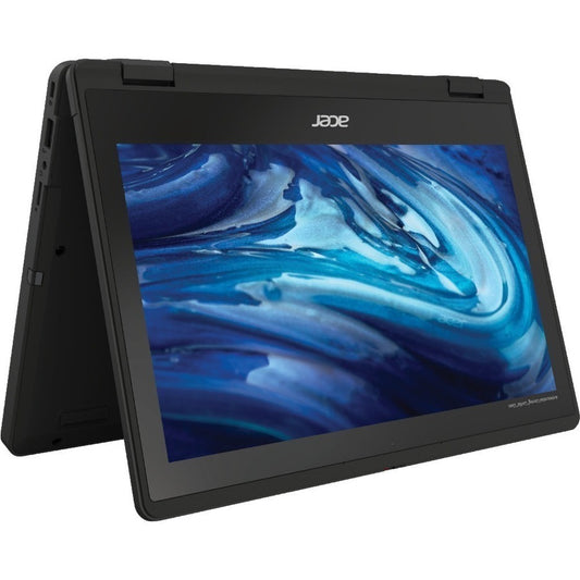 Acer TravelMate B3 Spin 11 B311R-33 TMB311R-33-C9SN 11.6" Touchscreen Convertible 2 in 1 Notebook - HD - 1366 x 768 - Intel N100 Quad-core (4 Core) - 8 GB Total RAM - 128 GB SSD - Black