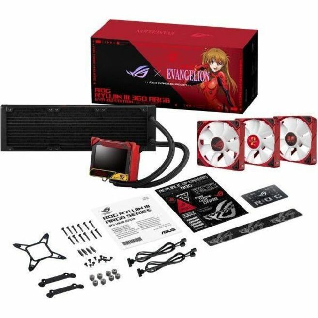 Asus ROG Ryujin III 360 ARGB EVA-02 Edition Cooling Fan/Radiator/Water Block/Pump - 1 Pack