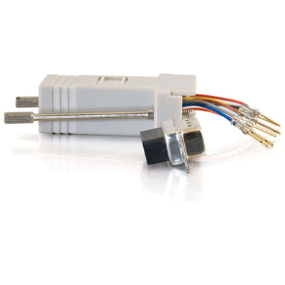 C2G RJ45 to DB9 Male Modular Adapter - Gray