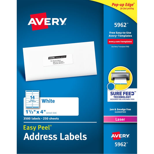 Avery&reg; Easy Peel Mailing Laser Labels