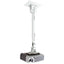 Atdec ceiling projector mount adjustable drop - Loads up to 33lb - VESA up to 65x200