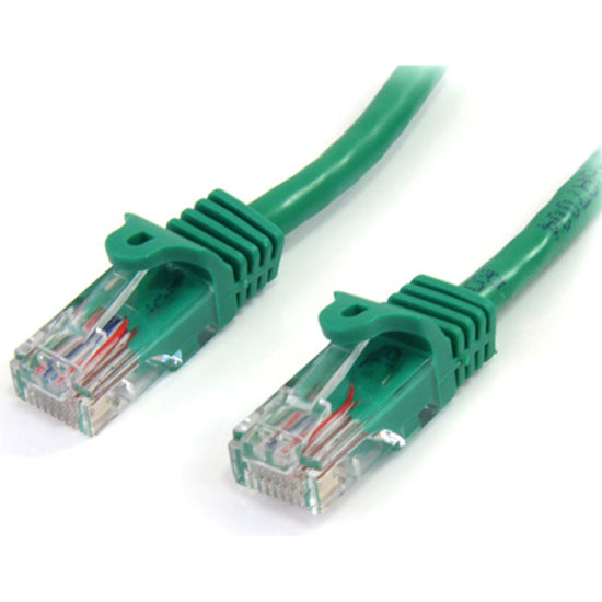 StarTech.com Snagless Cat5e UTP Patch Cable - 25ft - 1 x RJ-45 1 x RJ-45 - Category 5e Patch Cable Snagless External - Green