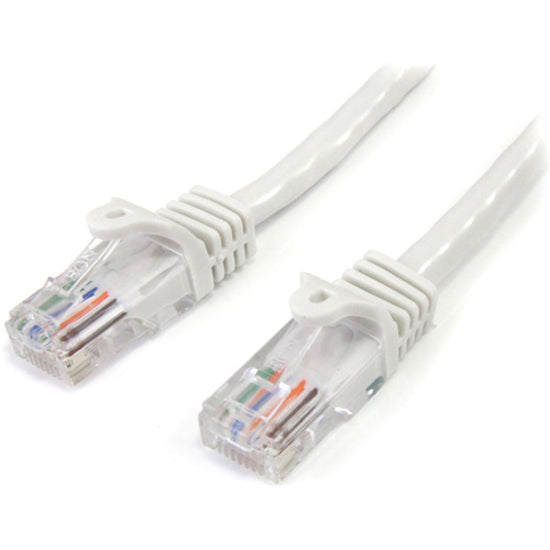 15FT WHITE CAT5E CABLE SNAGLESS