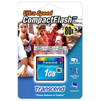 1GB COMPACT FLASH CF CARD 80X  