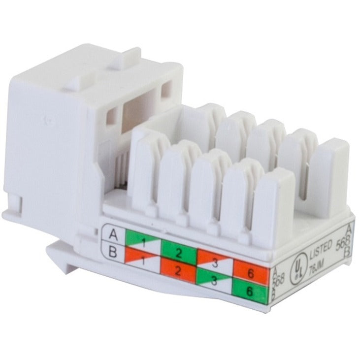 C2G Cat6 RJ45 UTP Keystone Jack - White