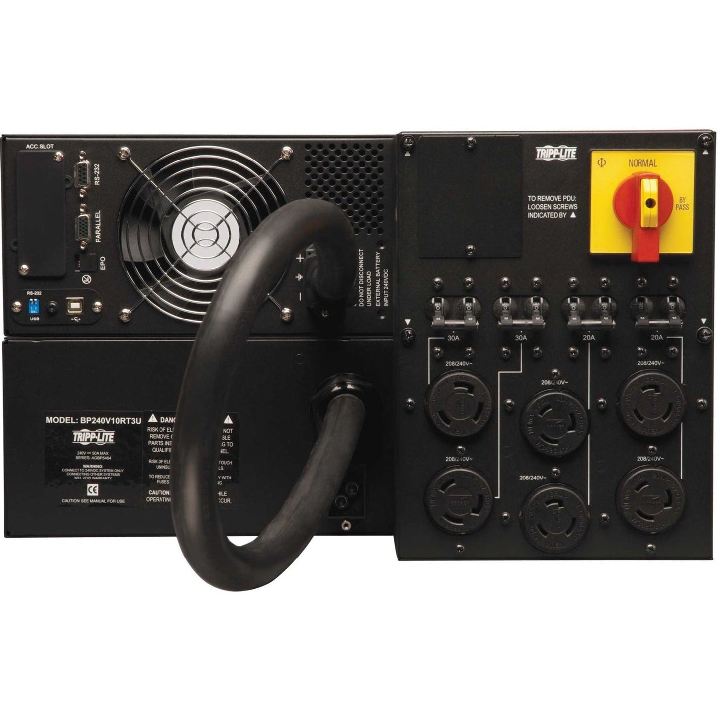 Tripp Lite UPS Smart Online 10000VA 9000W Rackmount 10kVA 200-240V USB DB9 Manual Bypass Switch Hot Swap 6URM