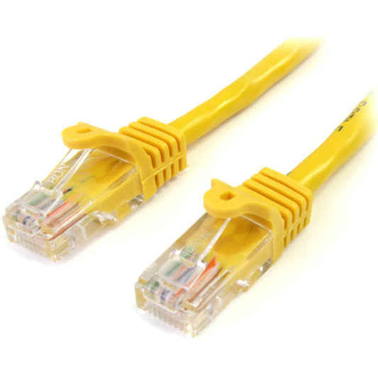 6FT YELLOW CAT5E CABLE SNAGLESS