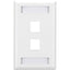 2-PORT WHITE SINGLE-GANG KEYSTO