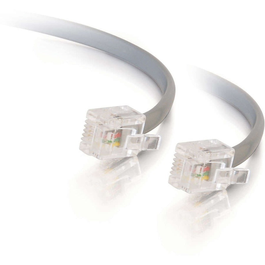 C2G 14ft RJ11 Modular Telephone Cable