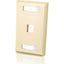 1PORT KEYSTONE WALLPLATE IVORY 