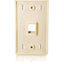 1PORT KEYSTONE WALLPLATE IVORY 