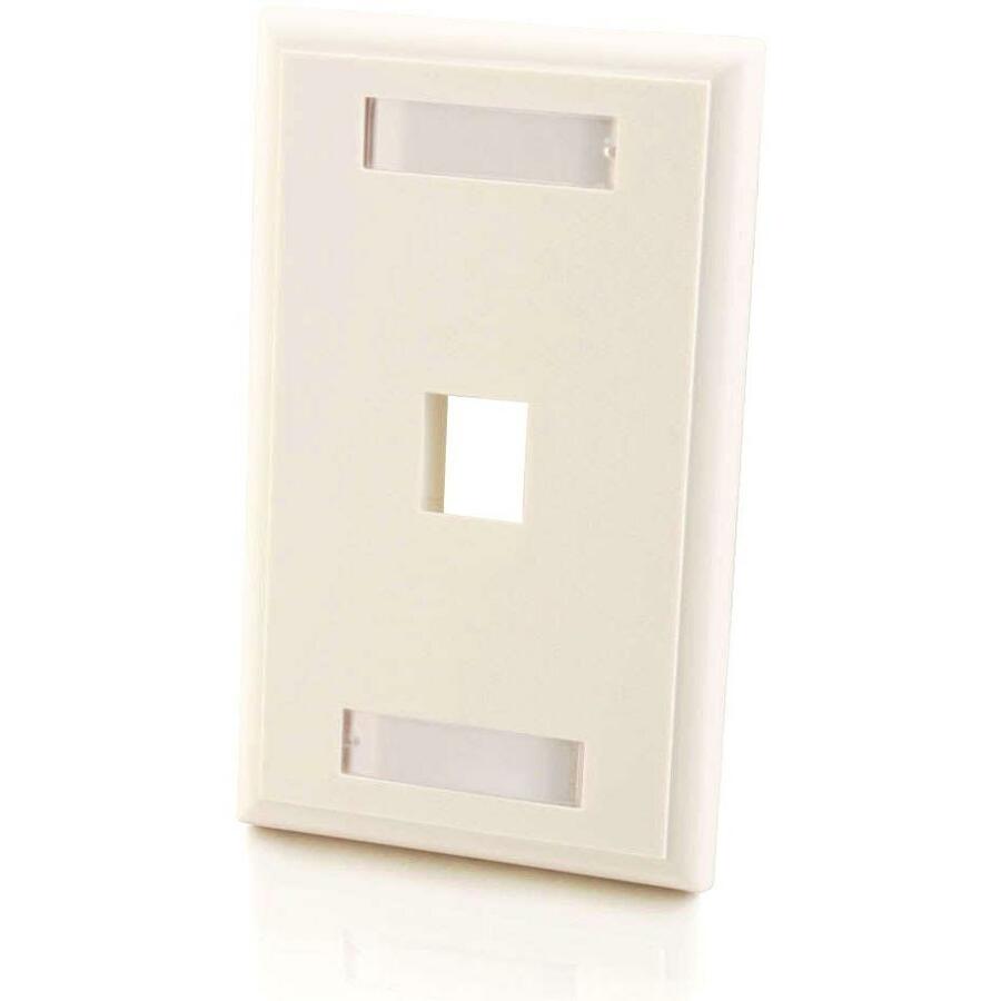 1PORT SINGLE GANG WALL PLATE   