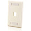 1PORT SINGLE GANG WALL PLATE   