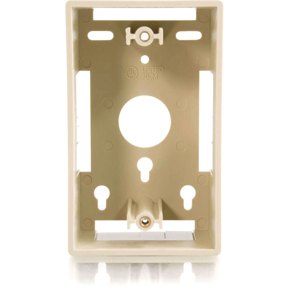 C2G Single Gang Wall Box - Ivory