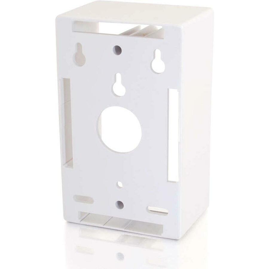 C2G Single Gang Wall Box - White