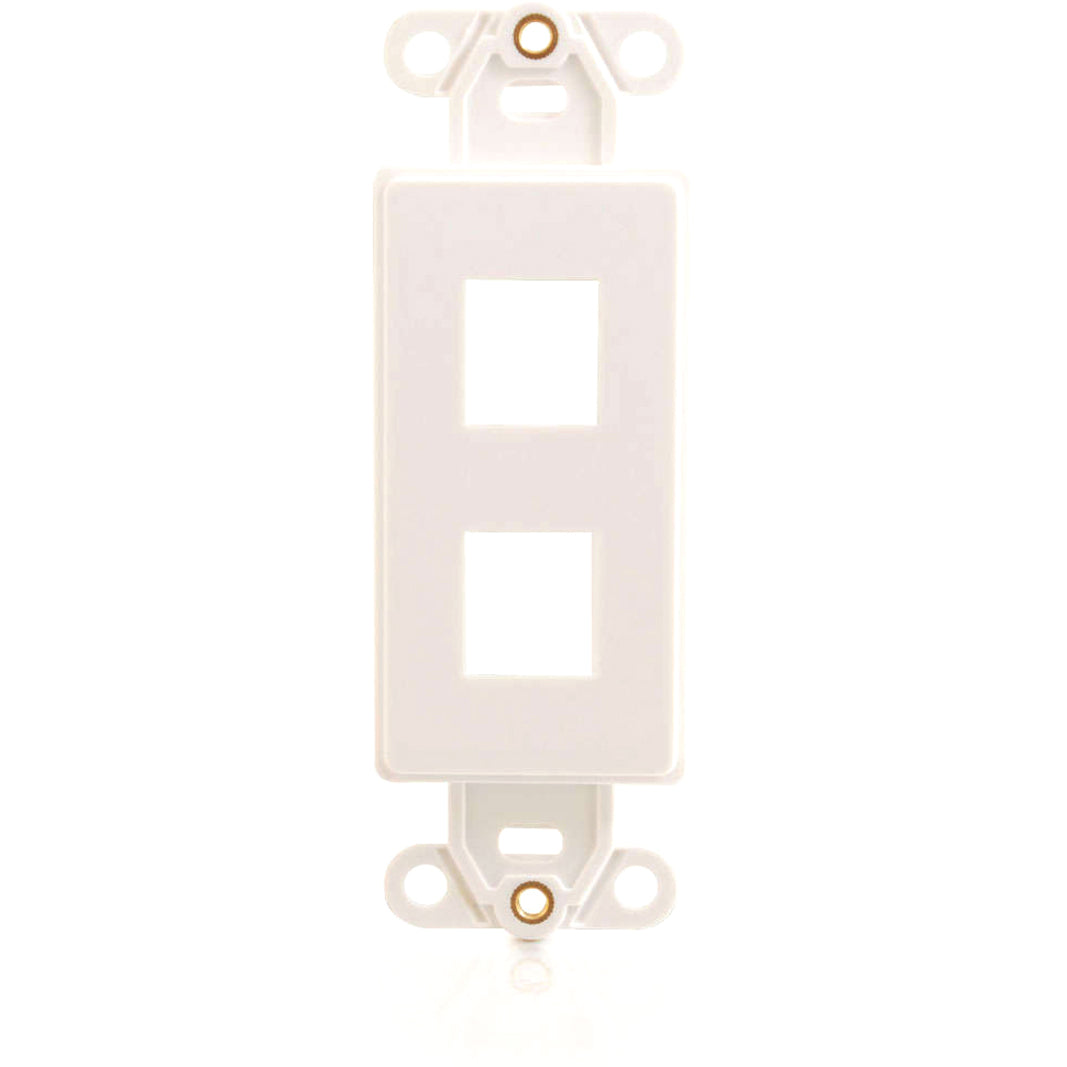 C2G Decora Style 2-Port Multimedia Keystone Insert - White