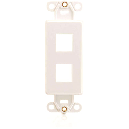 C2G Decora Style 2-Port Multimedia Keystone Insert - White