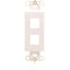 C2G Decora Style 2-Port Multimedia Keystone Insert - White