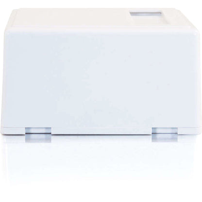 C2G 2-Port Keystone Jack Surface Mount Box - White