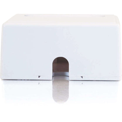 C2G 2-Port Keystone Jack Surface Mount Box - White