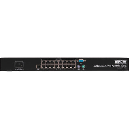 Tripp Lite 16-Port Cat5 KVM Switch VGA USB PS/2 1URM Rackmount