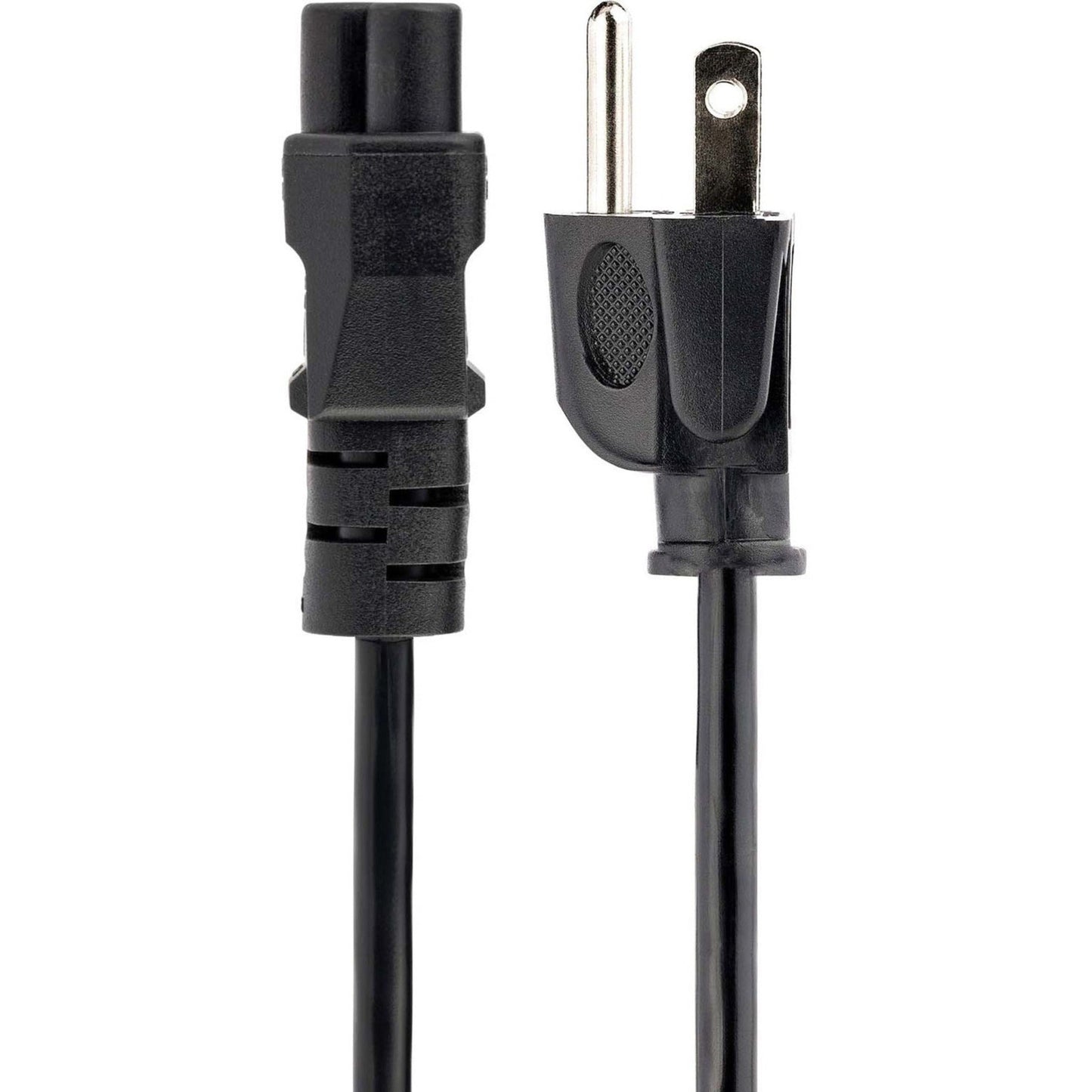StarTech.com 6ft (1.8m) Laptop Power Cord NEMA 5-15P to C5 (Clover Leaf) 10A 125V 18AWG Laptop Replacement Cord Power Brick Cable