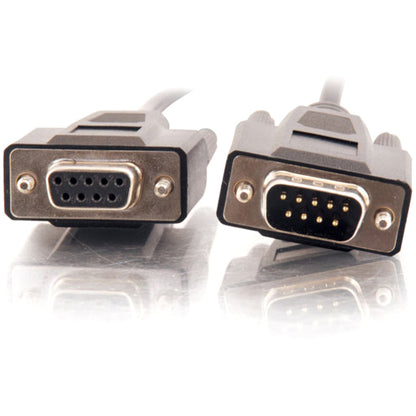 C2G 25ft DB9 M/F Extension Cable - Black