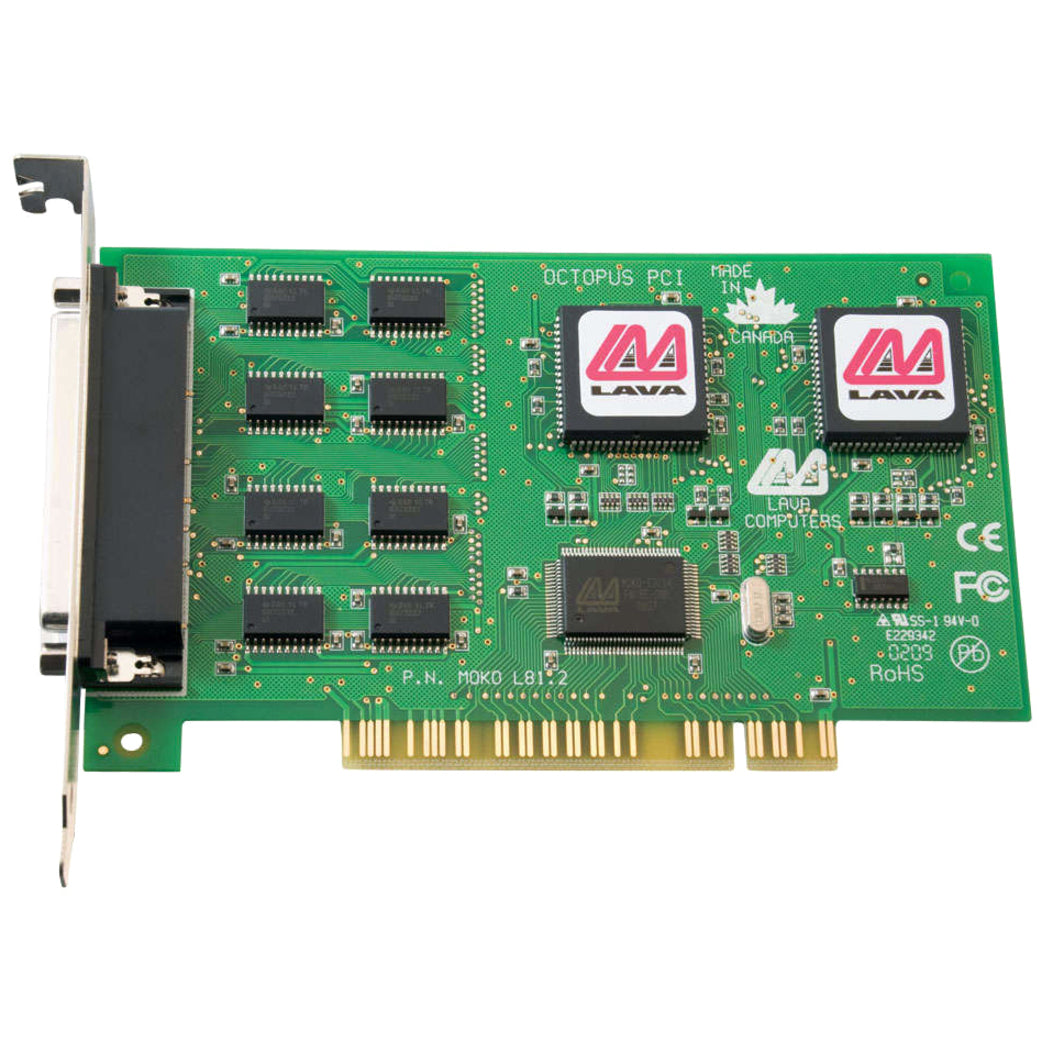 C2G Lava Octopus 8-Port PCI 16550 DB9 Serial Card