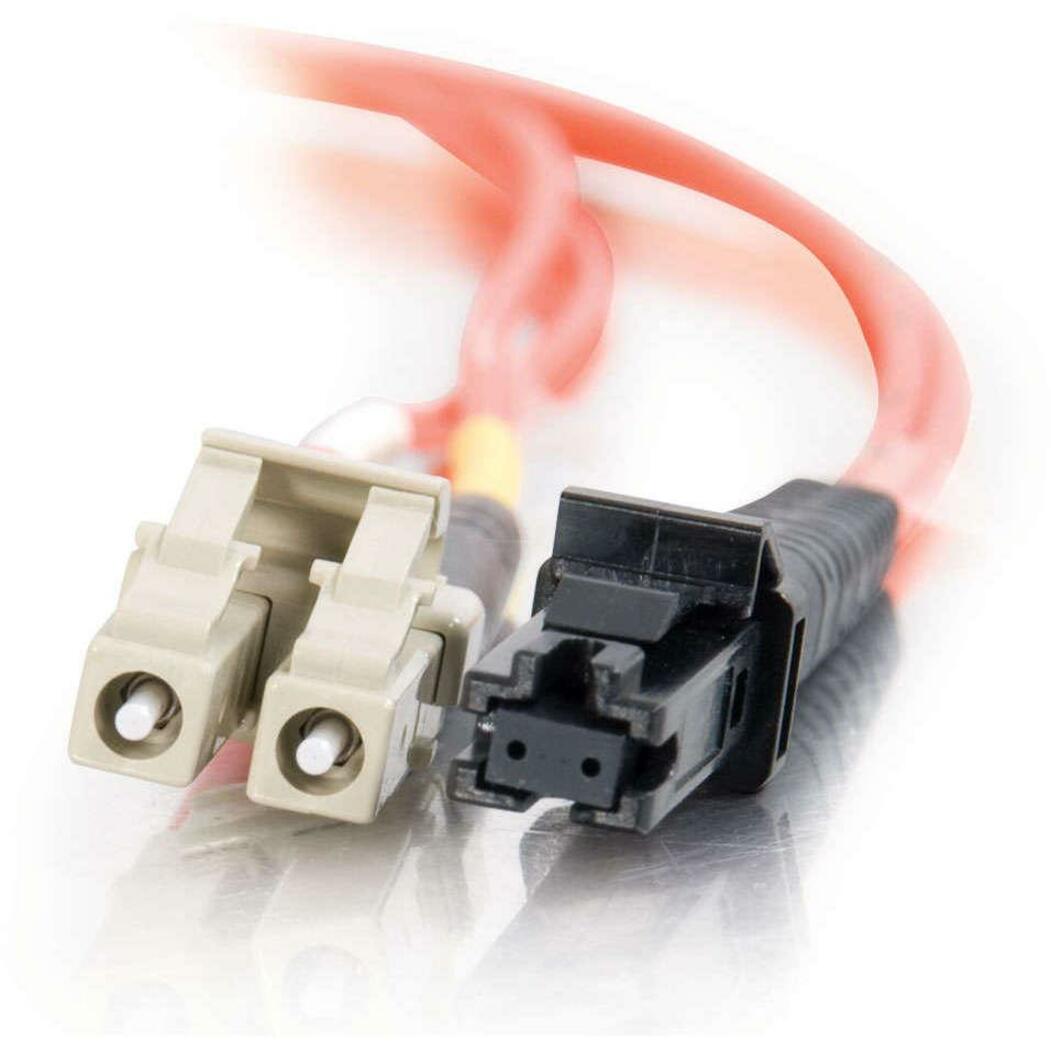 C2G-20m LC-MTRJ 62.5/125 OM1 Duplex Multimode PVC Fiber Optic Cable - Orange