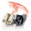 C2G-20m LC-MTRJ 62.5/125 OM1 Duplex Multimode PVC Fiber Optic Cable - Orange