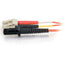 C2G-20m LC-MTRJ 62.5/125 OM1 Duplex Multimode PVC Fiber Optic Cable - Orange