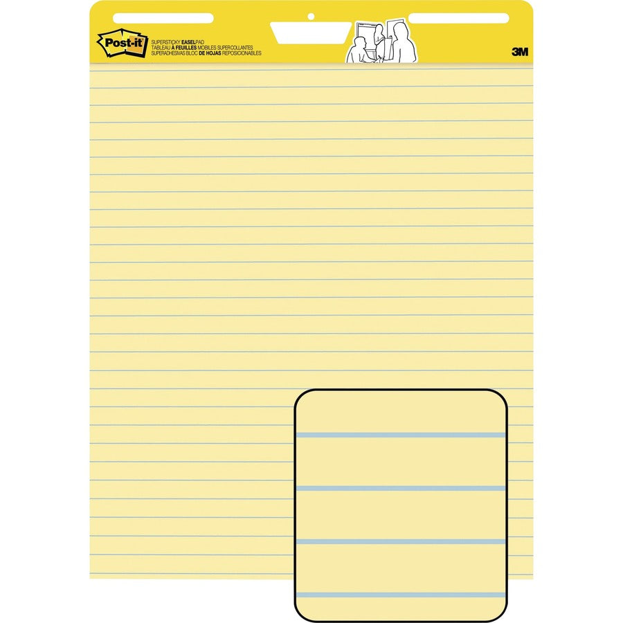 Post-it&reg; Self-Stick Easel Pads with Faint Rule