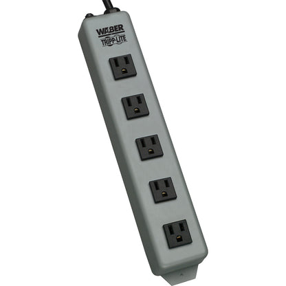 Tripp Lite Waber Power Strip 5 Outlet Industrial 5-15P 6ft Cord Switchless