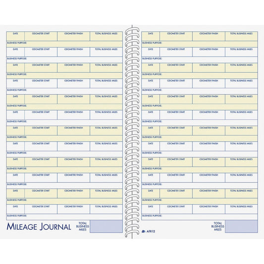 Adams Vehicle Mileage/Expense Journal Pocket