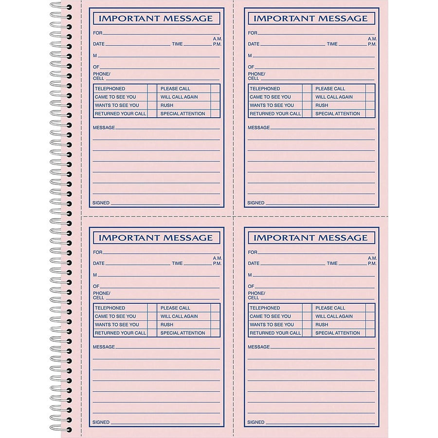 Adams Carbonless Important Message Pad