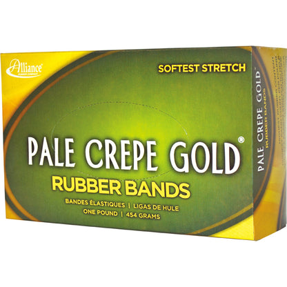 Alliance Rubber 20335 Pale Crepe Gold Rubber Bands - Size #33