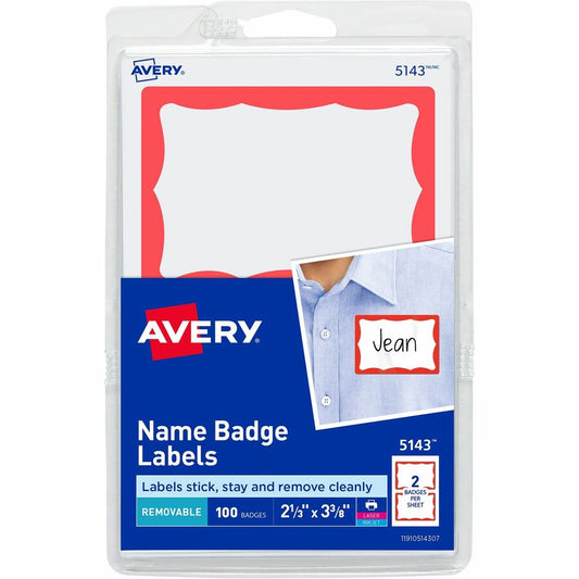 Avery&reg; Border Print or Write Name Tags