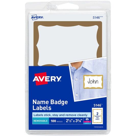 Avery&reg; Border Print or Write Name Tags