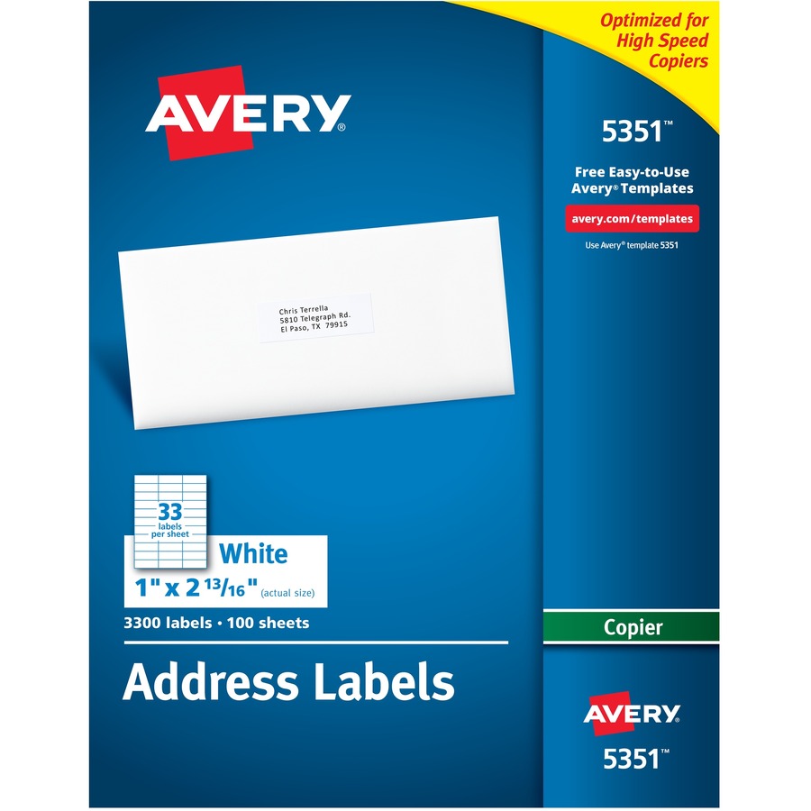 Avery&reg; Copier Address Labels