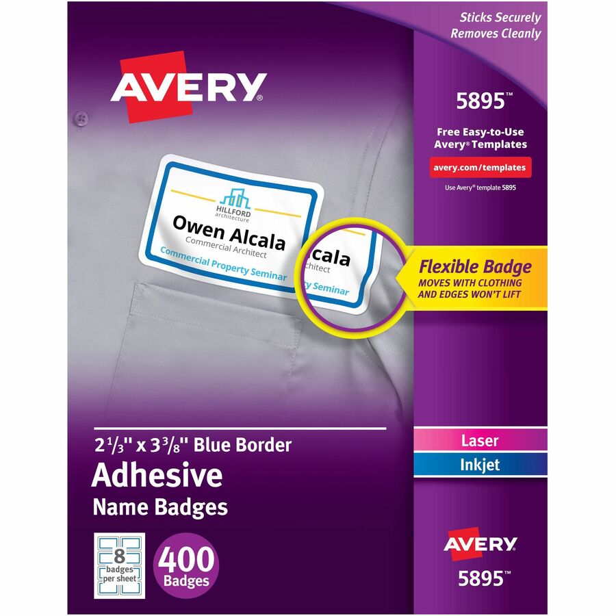 Avery&reg; Adhesive Name Badges